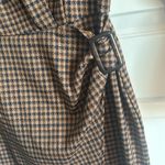 Brown houndstooth blazer dress Black Photo 1