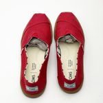 Toms Red Brown Sole Slip On Shoes, Size 7.5 Photo 5