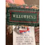 Vintage 90s Willowbend Floral Tapestry Vest Brown Rust Green Western Medium Photo 4