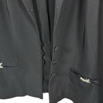 VINTAGE Escada Women’s 100% Silk Blazer Crystal X Brooches Size 42 (L) Black Size L Photo 1