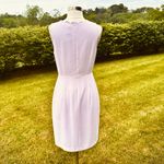 Club Monaco Arlietta Light Pink Rose Scalloped Sleeveless Faux Wrap Dress Photo 6