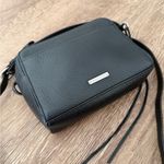 Rebecca Minkoff  black pebbled leather zipper crossbody bag Photo 3