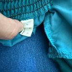 Elegant Teal Long Sleeve Dress Green Size L Photo 3