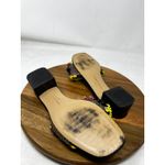 ZARA Sandals Womens Black Hand Beaded Fringed Mule Slide Sandals Size 41 Photo 7