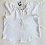 Universal Threads NWT Universal Thread Women's Flutter Short Sleeve Blouse - White - S Photo 5