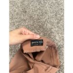 White Fox Boutique  Press Pause Pant Terracotta Brown Wide Leg Trousers Pleated S Photo 4