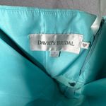 David's Bridal Womens 0 F14169 Aqua Strapless Chiffon Formal Dress Bridesmaid NWT Photo 5