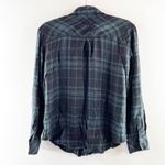Rails  Hunter Button Down Plaid Flannel Long Sleeve Forest Tinsel Slate Green XS Photo 6