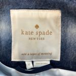 Kate Spade  Dorothy Blue Check/Plaid Wool Blend Coat With‎ Bow Accent Photo 4