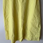 JustFab NWT Lemon Medium Yellow Off the Shoulder Linen Midi Dress Ruffle Top Photo 6