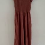 Japna  Mauve Smocked Jumpsuit Photo 0