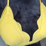 Yellow halter style bikini top size medium Photo 7