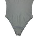 Womens Gray Bodysuit‎ Small Stretch Snap Closure Minimalist Y2K Streetwear Photo 2