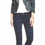 Free People jeans pants Indigo Jacquard Copperhead Flocked skinny stretch 25 Photo 5