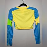 Adidas  Color Block Long Sleeve Ribbed Crop Top Women’s Shirt Sz XS Vintage NWOT Photo 2