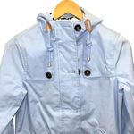 Joules Women's Coast Waterproof Hooded Jacket Light Blue Steel‎ Size 2 Photo 2
