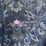 KiraGrace Blue Floral Paisley High Waisted Ankle Full Length Legging Size S Photo 4