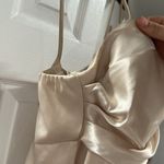 Jump Tan silky dress Photo 5