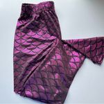 High Waist Fish Scale Printed Tummy Control Pants Workout Leggings Pink Mediun Black Size M Photo 11