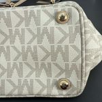 Michael Kors  Morgan Medium Logo Tote Bag Vanilla Acorn Gold Hardware MK Photo 10