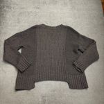 Pistola  Drea V Neck Sweater Asymmetrical Chunky Chocolate Brown Large Photo 4