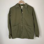 Sézane Sezane Will Jacket Button Up Green Womens Small Organic Cotton Photo 2