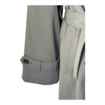 Talbots  Coat Women 10 Gray Double Breasted Belted Trench Jacket Outerwear Preppy Photo 5