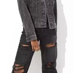 American Eagle Black Denim Jacket Photo 0
