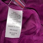 Roaman’s Roaman's Dress Size 20W Purple Crinkle Embroidered Ruffle Boatneck Long Sleeve Photo 7