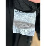 NWT Italy Moda Women's Black Open Knit Crochet Top S/M Photo 4