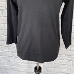 Rafaella vneck Longsleeve top w/beading black size M women Photo 1