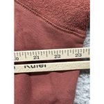 Aerie  Women's‎ Crewneck Raglan Terry Sweatshirt Red Orange Brick Cozy Photo 6