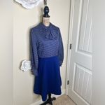 NTM: Vintage Herman Marcus Dallas Navy Polka Dot Bow Tie A Photo 5