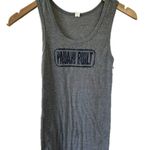 Wehiwa Pauahi Built Hawaiian Heather Gray Graphic Ribbed Scoop Neck Tank Top S Photo 0