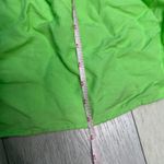 Loft  masleeveless ruffle girly bright green i dress summer fall linen medium Photo 4