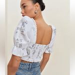 Reformation NWOT Simmie Linen Floral Corset Top US6 Photo 1