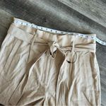 EXPRESS  MIDI Extreme High Rise Shorts Khaki Tan Size 14 Linen Blend NEW Photo 6