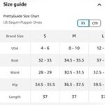 PrettyGuide Women's 1920s Dress Sequin Art Deco Flapper
Dress with Sleeve size M Black Size M Photo 9