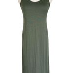 IBEX Bridget Merino Wool Racer Back Sleeveless Maxi Dress Green Sz S *Altered* Photo 0