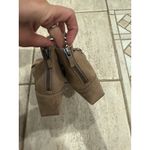 Eileen Fisher Platform Wedge Taupe Leather Strappy Size 8.5 NWOB Photo 4