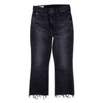 Gap  High Rise Kick Flare Jeans Washed Black Petite Size 26 / 2P Stretch Cropped Photo 1