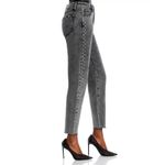 AQUA  Studded Jeans High Rise‎ Straight Leg Cropped Gray Wash Size 28 Photo 3