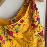 Farm Rio Flower Dream One-Shoulder Embroidered Blouse Yellow Multi Photo 3