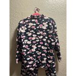Victoria's Secret Victoria’s Secret Black With Pink Lips Pajama Set Woman’s Size Small Photo 11