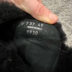 Prada Cozy Sporty Shearling Slingback Sandals Black 40 Photo 6