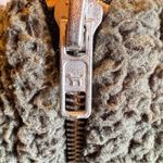 PINK - Victoria's Secret Victorian’s Secret PINK Dark Green Sherpa Quarter Zip Pullover Cozy Teddy Fleece Photo 5