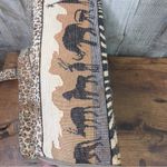 Jade Cloth Animal Print Tote Bag w/Inside Coin Purse Tan Photo 11