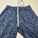 Athleta Avenue Printed Wide Leg Crop Pant Allure Navy Blue Womens SZ 8 Athletic Photo 7