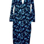 Majorelle Stellina Dress Floral Choker Neckline Backless Long Gown with Slit Photo 2