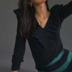 Maeve Anthropologie  Long Sleeve Ruffled Top Photo 0